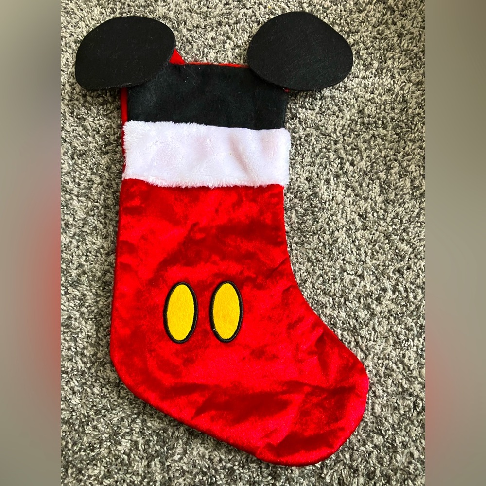 Mickey Mouse Disney stocking, great for kids or adults
